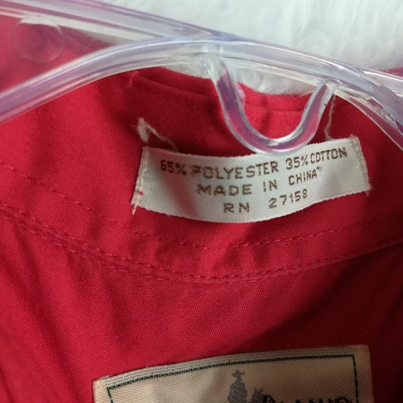 Northern Plains Mens Shirt Western Button Down Pearl Snaps Red Long Sleeve 16 33 - Picture 8 of 13